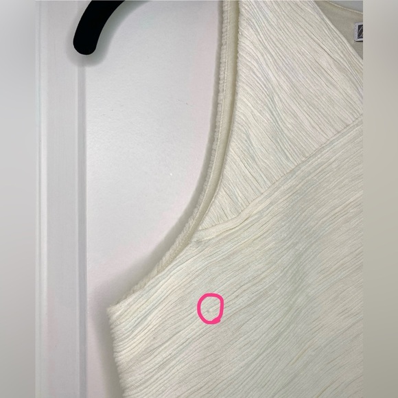 Chelsea28 Textured Racerback Crop Top White Size S - Picture 11 of 11